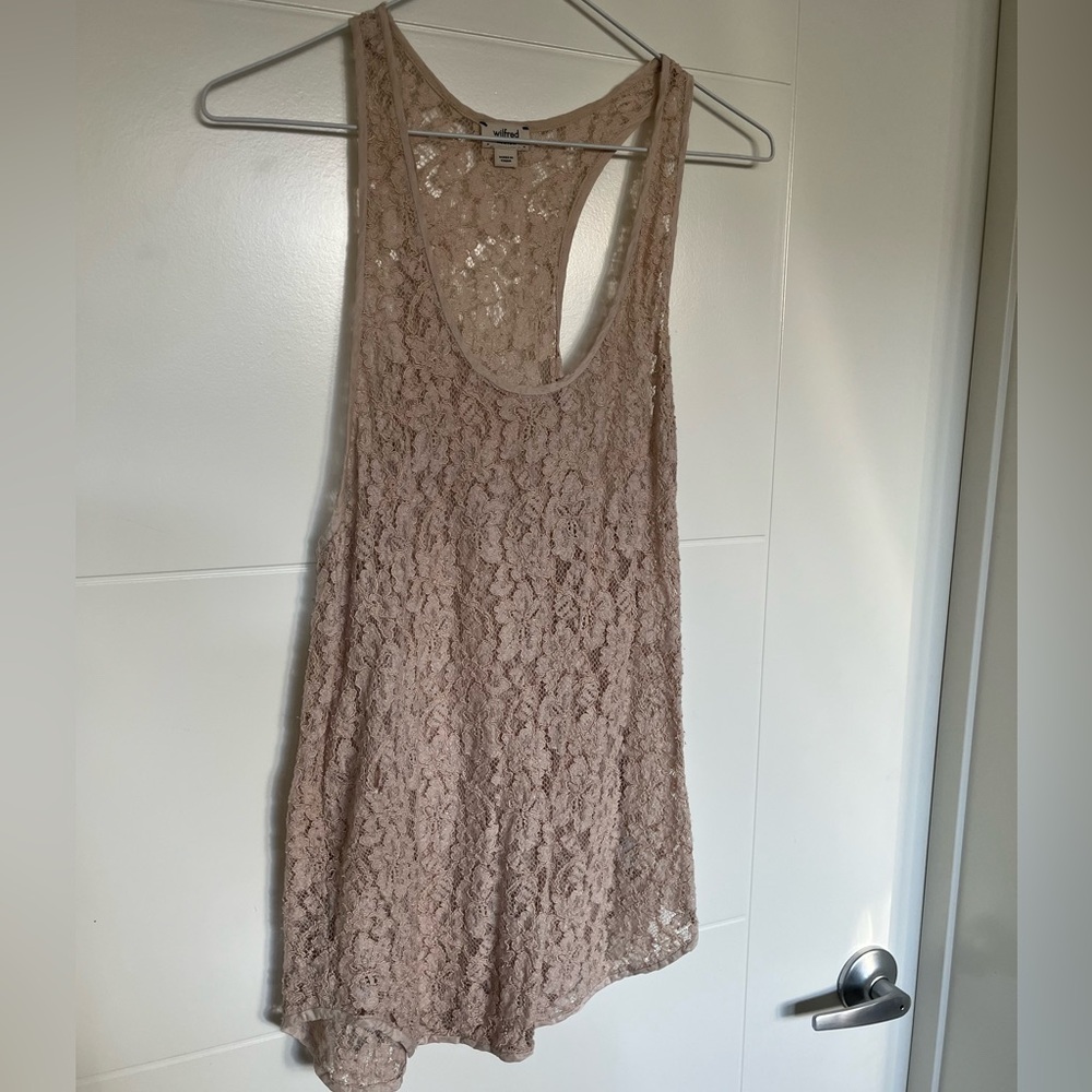 Wilfred Lace Top in Soft Nude